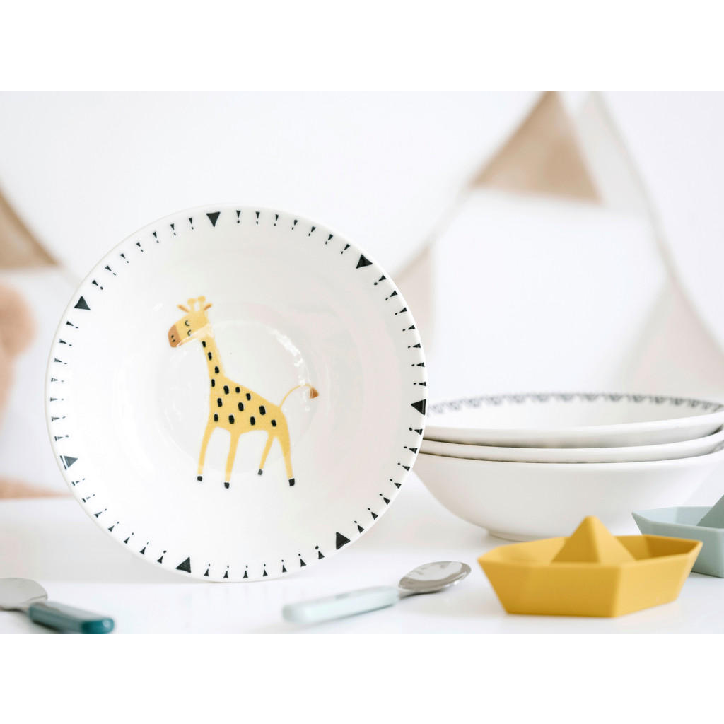 Thumbnail - CreaTable Tellerset Safari mehrfarbig Steinzeug D: ca. 21 cm