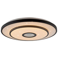 Just Light LED-Deckenleuchte schwarz H/D: ca. 7,5x50 cm LED-Deckenleuchte_Turanus - schwarz (50,00/7,50cm) - Just Light