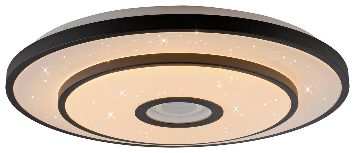 Just Light LED-Deckenleuchte schwarz H/D: ca. 7,5x50 cm LED-Deckenleuchte_Turanus - schwarz (50,00/7,50cm) - Just Light