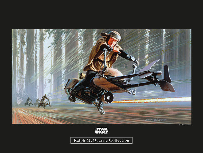 Komar Poster Star Wars Classic RMQ Endor Speeder Star Wars - Intro B/L: ca. günstig online kaufen