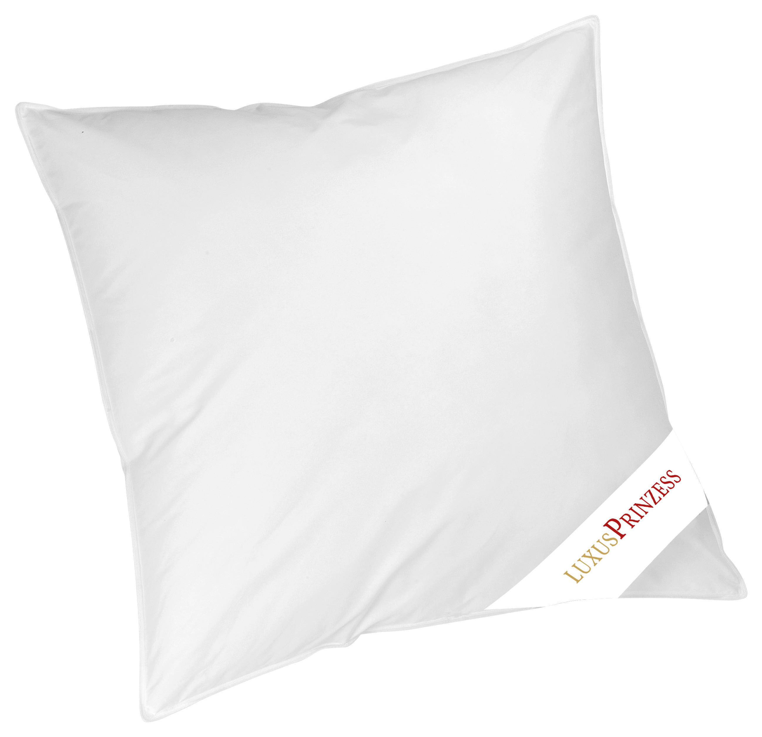 Kopfkissen Luxus-Kopfkissen_Prinzess 80x80cm - weiß (80,00/80,00cm)