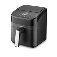 GOURMETmaxx Heißluftfritteuse schwarz Metall B/H/L: ca. 24x28,6x34,9 cm ca. 4 l Heißluftfritteuse 15021 - schwarz (34,90/24,00/28,60cm) - GOURMETmaxx