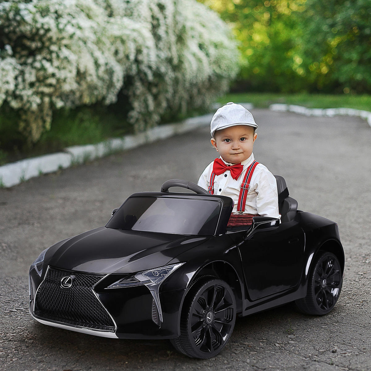 HOMCOM Kinderauto schwarz B/H/L: ca. 63x44x106 cm Kinderauto - schwarz (106,00/63,00/44,00cm) - HOMCOM