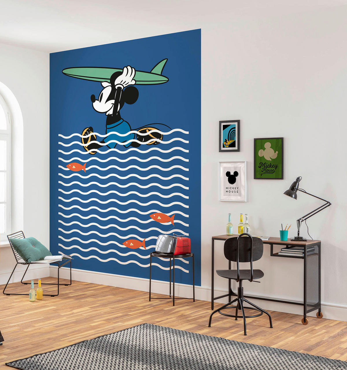 Komar Fototapete Mickey gone Surfin DX4-025 B/H: ca. 200x280 cm Mickey gone Surfin DX4-025 - (200,00/280,00cm) - Komar