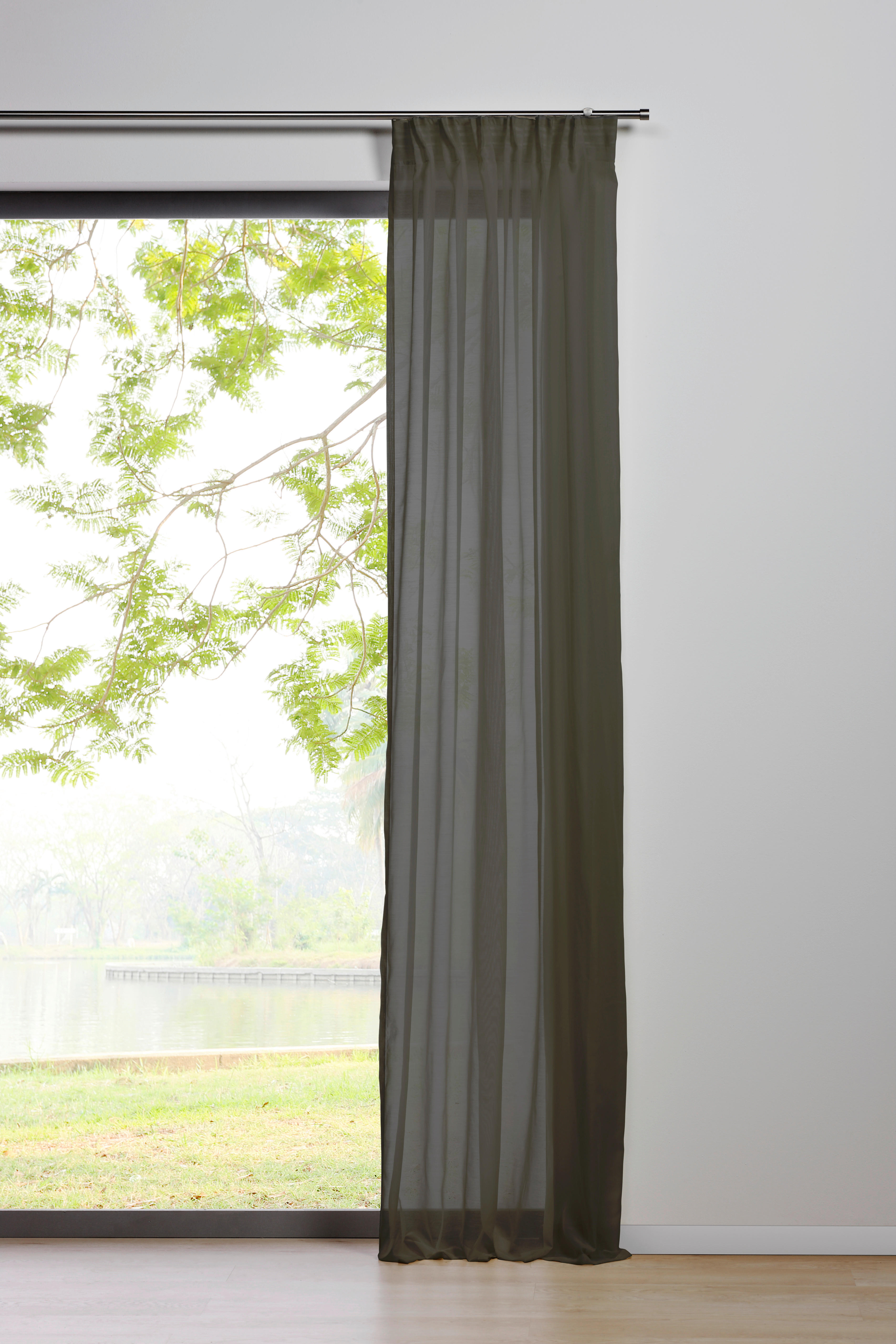Kombivorhang PURE grau B/L: ca. 135x300 cm PURE - grau (135,00/300,00cm)