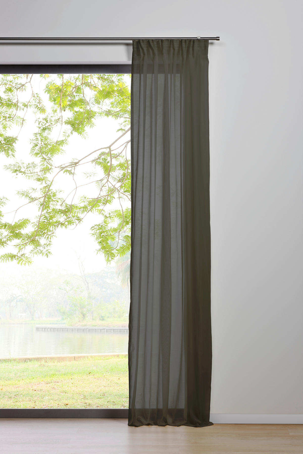 Kombivorhang PURE grau B/L: ca. 135x300 cm PURE - grau (135,00/300,00cm)