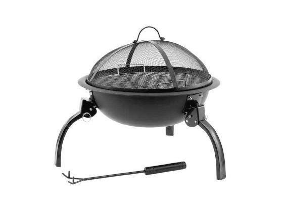 Feuerkorb Barbecue Champ Wood schwarz Stahl H/D: ca. 40x52 cm Barbecue Champ Wood - schwarz (52,00/40,00cm)