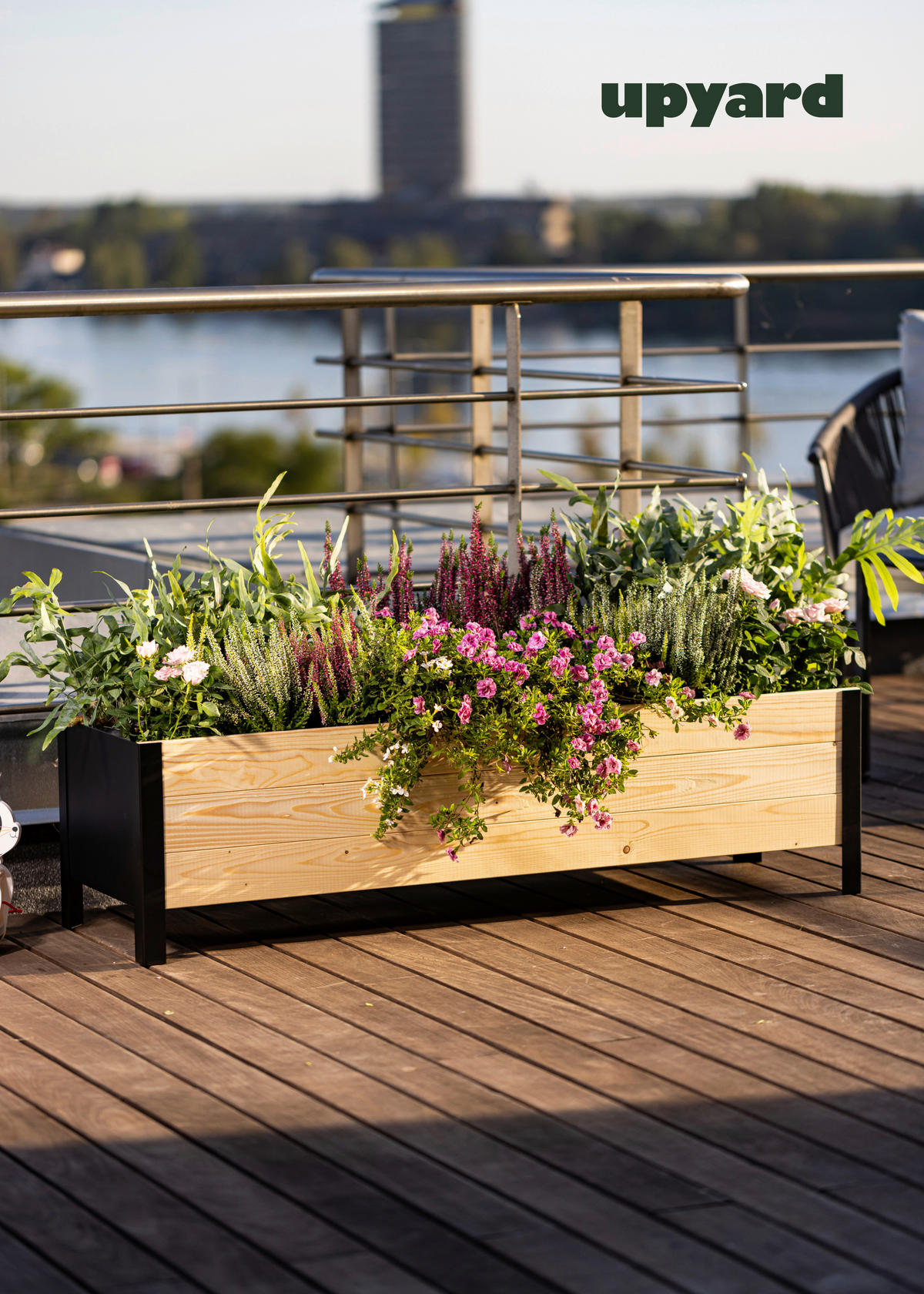 UPYARD Hochbeet MODERN natur Holz B/H/L: ca. 36x32x118 cm MODERN - natur (118,00/36,00/32,00cm) - UPYARD