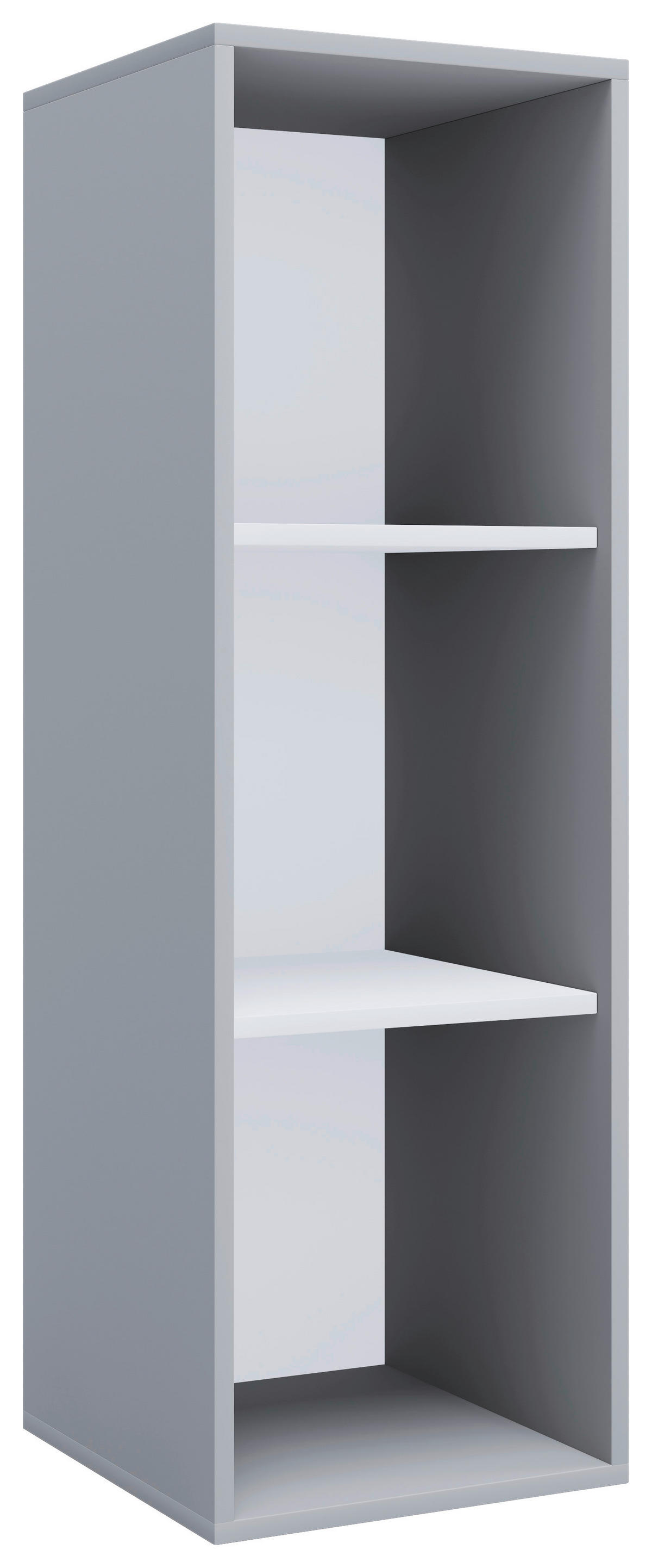 Regal Lona I grau weiß B/H/T: ca. 35x110x37 cm Lona I - weiß/grau (35,00/110,00/37,00cm) - VCM Möbel