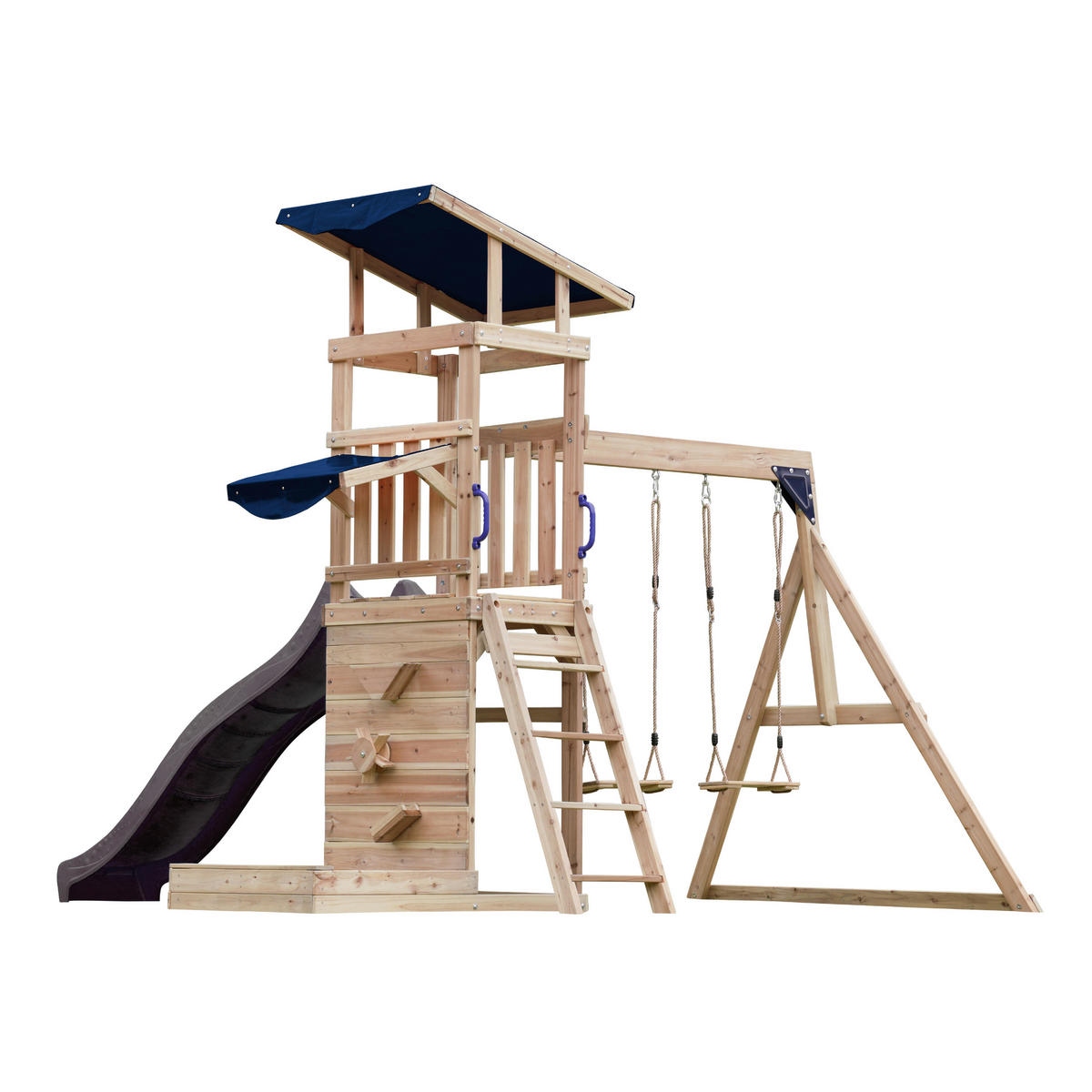AXI Spielturm Malik grau B/H/L: ca. 345x270x336 cm Malik - braun/grau (336,00/345,00/270,00cm) - AXI