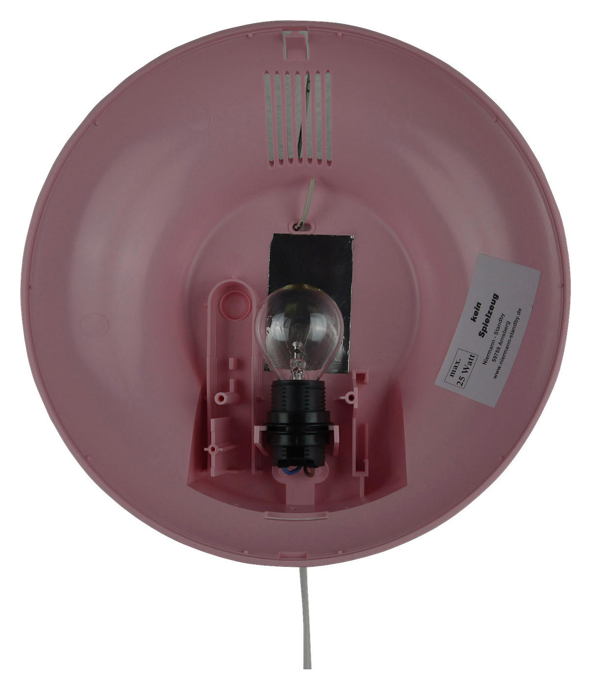 Niermann Kinderwandleuchte Pawsitive_Pups 40689 rosa Kunststoff D: ca. 25 cm E14 1 Brennstellen Wandleuchte_Pawsitive_Pups - rosa (25,00cm) - Niermann