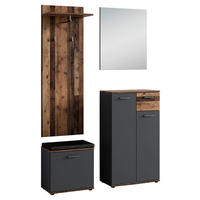 Garderobenset JAKOB Set 4-tlg. anthrazit JAKOB Set 4-tlg. - anthrazit - byLIVING