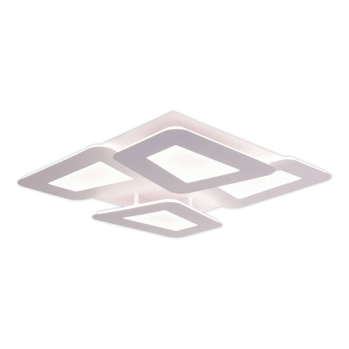 Näve Leuchten LED-Deckenleuchte weiß Metall Kunststoff B/H/T: ca. 48x8x48 cm SIMEN - weiß (48,00/8,00/48,00cm) - Näve Leuchten