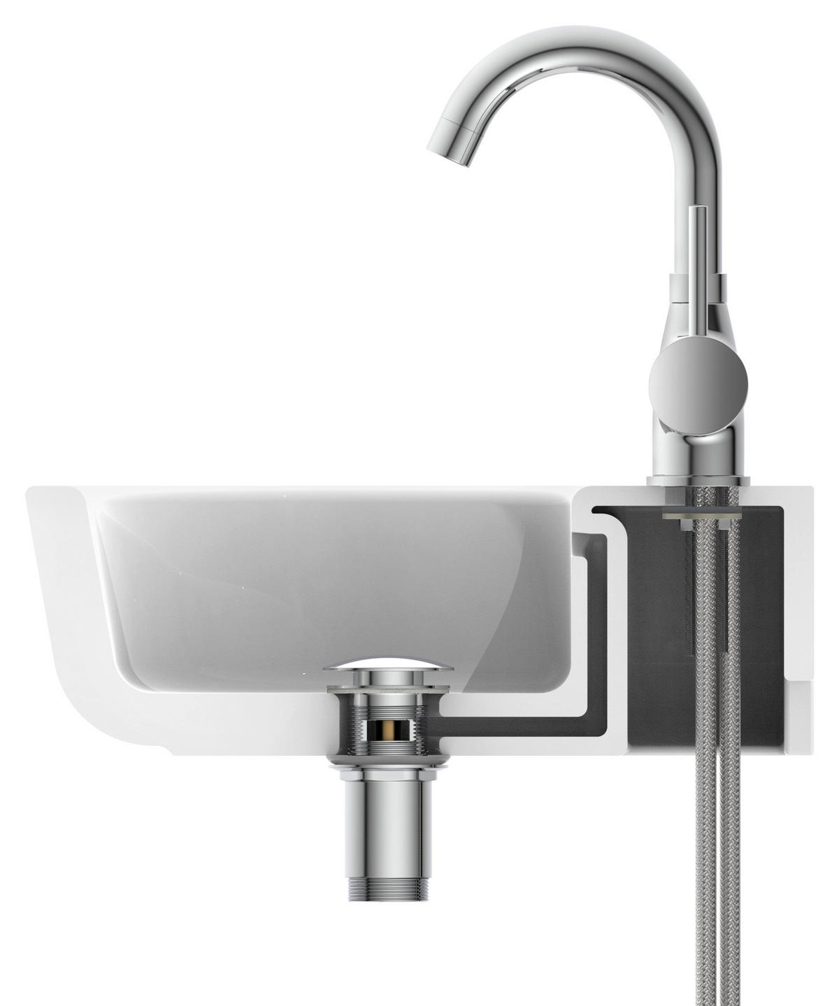 Waschtisch-Armatur Futura Chrom Waschtischarmatur_Futura chrom - Chrom (15,10/10,00/23,10cm) - Eisl
