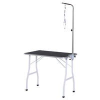PawHut Hundetrimmtisch schwarz Gummi B/H/L: ca. 62x77x92 cm Hundetrimmtisch - schwarz/silber (92,00/62,00/77,00cm) - PawHut