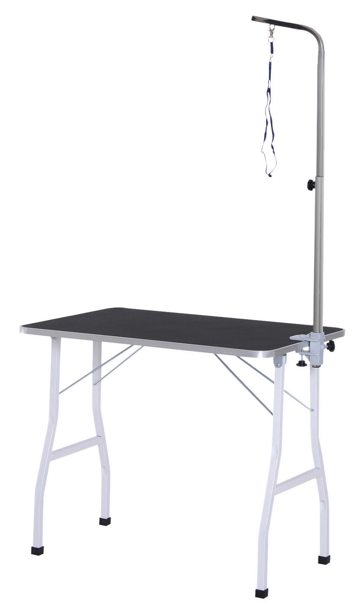 PawHut Hundetrimmtisch schwarz Gummi B/H/L: ca. 62x77x92 cm Hundetrimmtisch - schwarz/silber (92,00/62,00/77,00cm) - PawHut