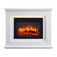 Balderia Elektrischer-Kamin Baldur weiß Metall MDF B/H/T: ca. 100x82,5x27,9 cm ca. 200 W Baldur - weiß (100,00/82,50/27,90cm) - Balderia