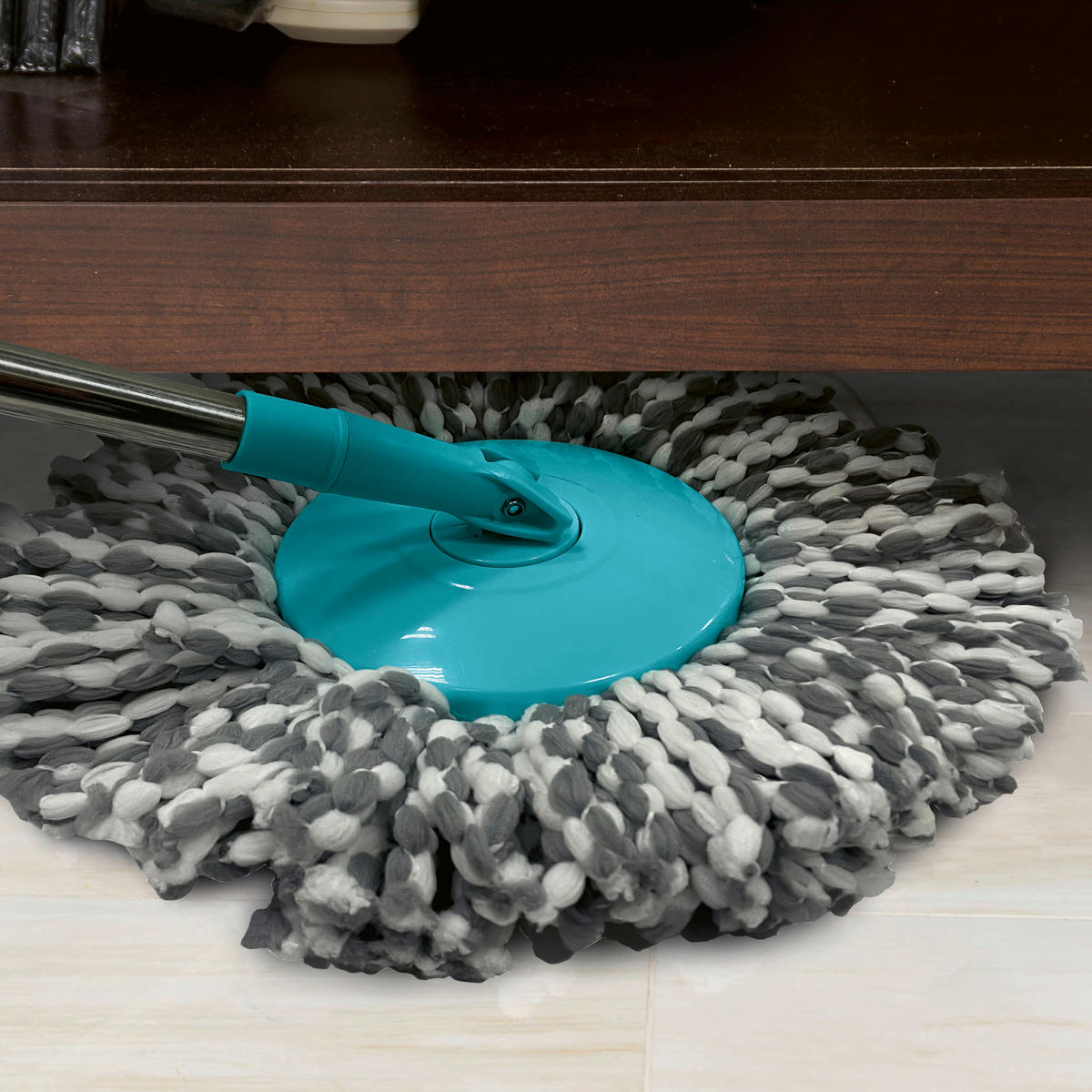 CLEANmaxx Wischmoppset türkis Wischmoppset_4tlg.CLEANmaxx - türkis/grau - CLEANmaxx