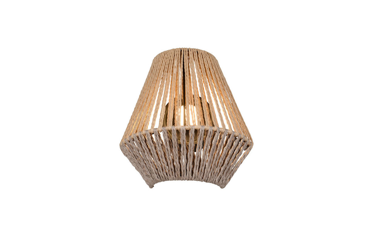 Reality LED Wandleuchte LIRA braun Papier B/H: ca. 18,5x19 cm 1 Brennstellen Lira - braun (18,50/19,00cm) - Reality
