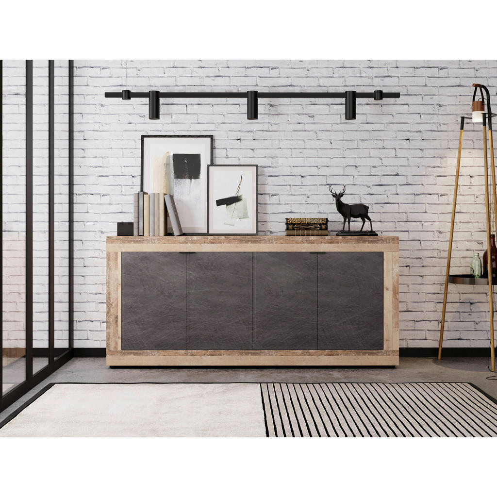 Thumbnail - Kommode LUNEA Eiche Old Wood hell Nachbildung Eiche Matera Nachbildung B/H/T: ca. 180x86x41,7 cm