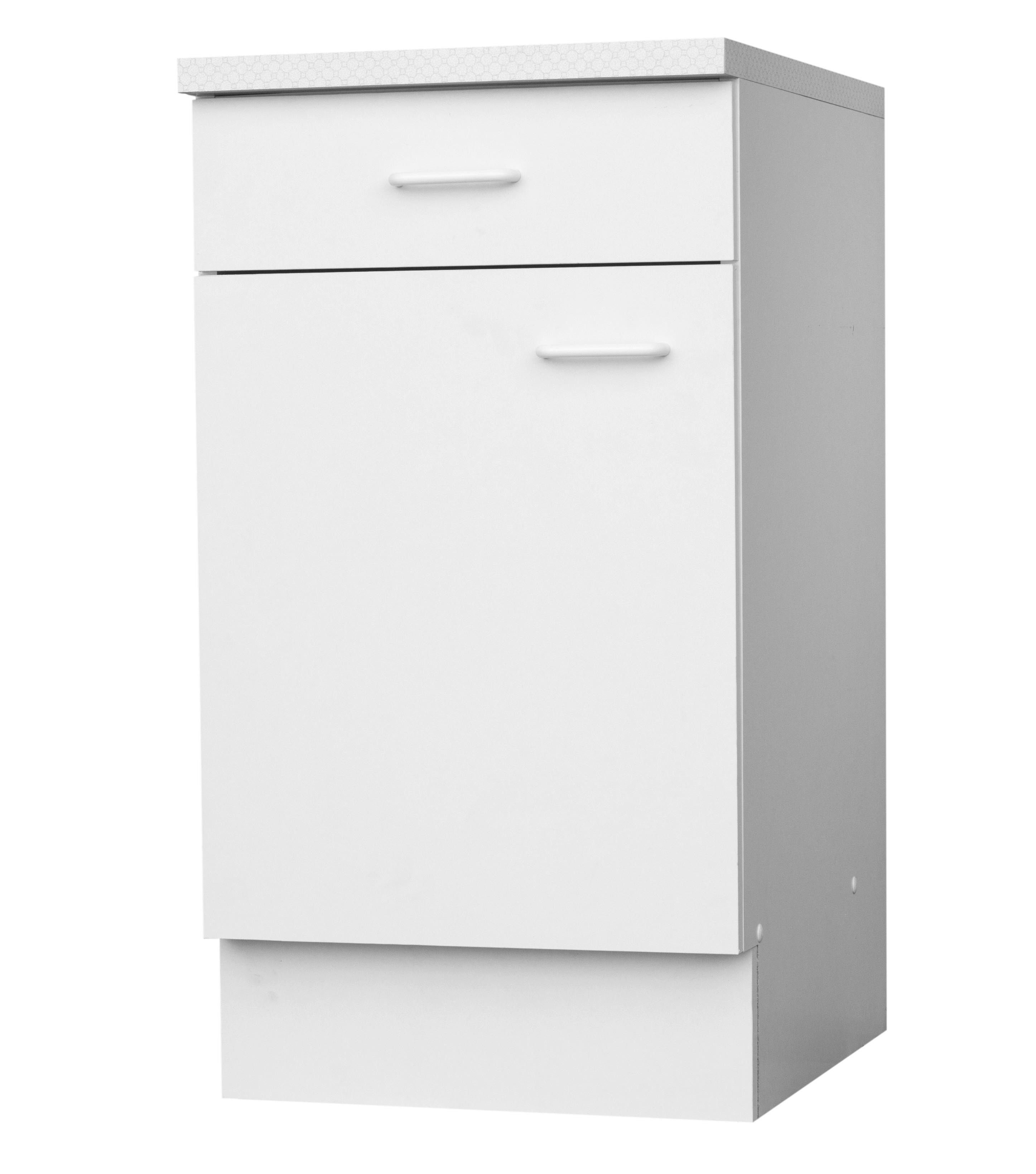 Unterschrank Top weiß matt B/H/T: ca. 50x85x60 cm Top - weiß (50,00/85,00/60,00cm) - Menke
