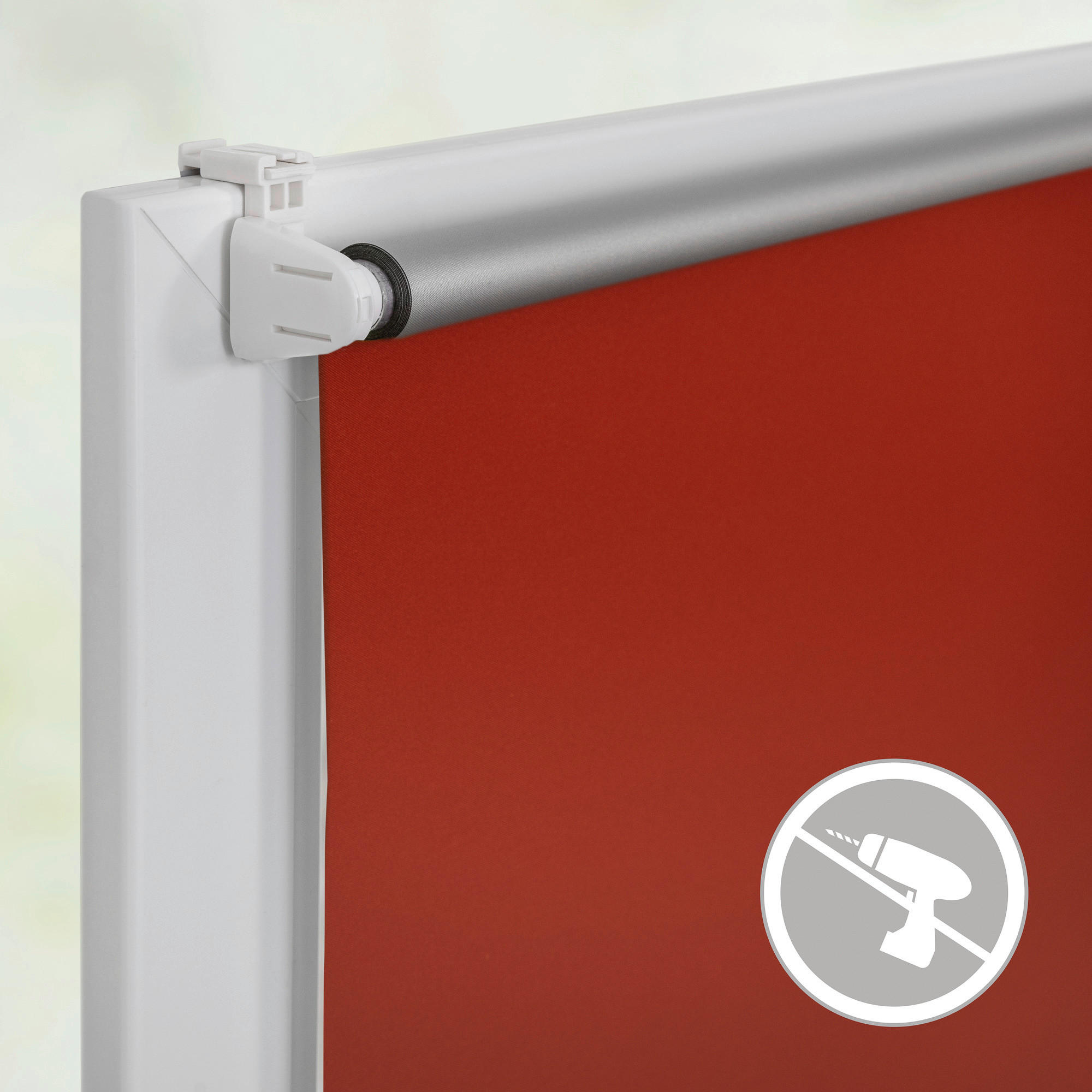 Thumbnail - LICHTBLICK Thermo Klebe-/Klemmrollo Verdunklungsqualität terracotta B/L: ca. 60x220 cm