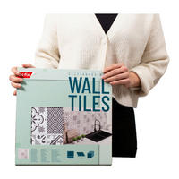 d-c-fix Wandfliese selbstklebend grau B/L: ca. 30,5x30,5 cm Wandfliese_selbstklebend_6Stck. - weiß/grau (30,50/30,50cm) - d-c-fix