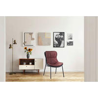 Stuhl Brady 200 braun grau Kunstleder B/H/T: ca. 54x84x64 cm Brady 200 - braun/schwarz (54,00/84,00/64,00cm) - 360 Living