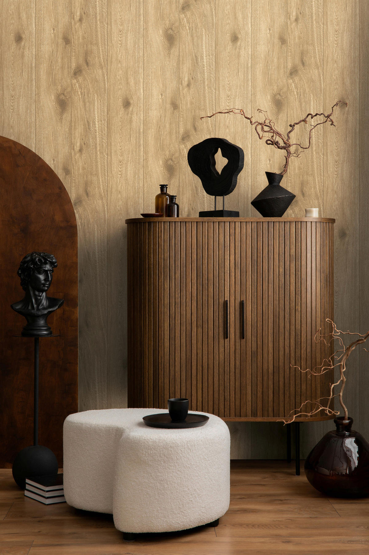 A.S.Creation Vliestapete beige B/H/D: ca. 53x1005x9,5 cm Vliestapete - beige (9,50/1005,00cm) - A.S.Creation