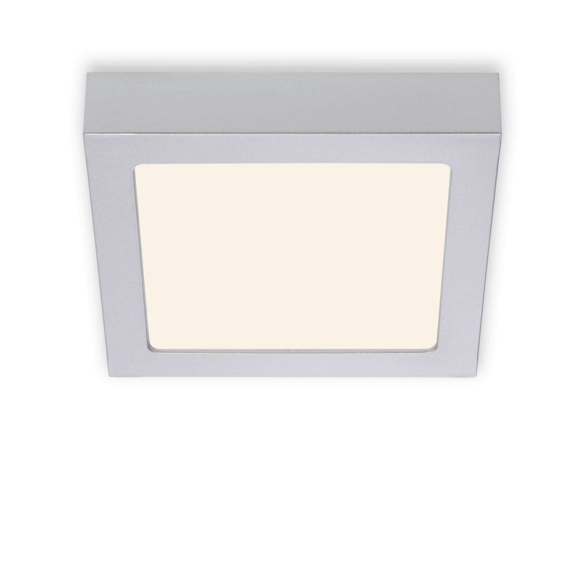 GLOBO LED-Deckenleuchte Chrom Metall B/H/T: ca. 17x3,2x17 cm LED-Deckenleuchte_Fire - Chrom (17,00/3,20/17,00cm) - GLOBO