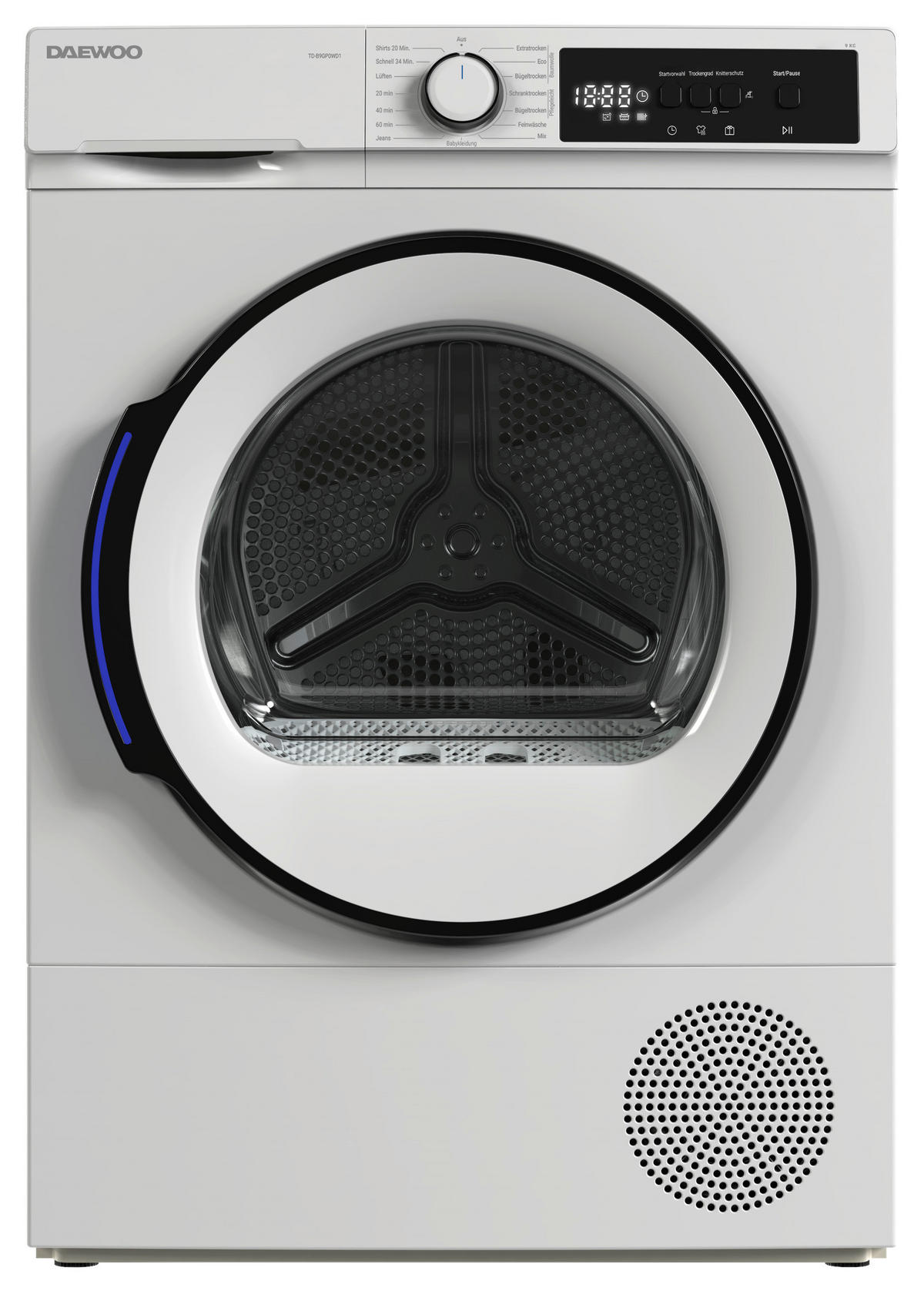 Daewoo Wärmepumpentrockner TD-B9GP1WD0-DE Wärmepumpentrockne TD-B9GP1WD0-DE - weiß (59,60/84,50/60,90cm) - Daewoo