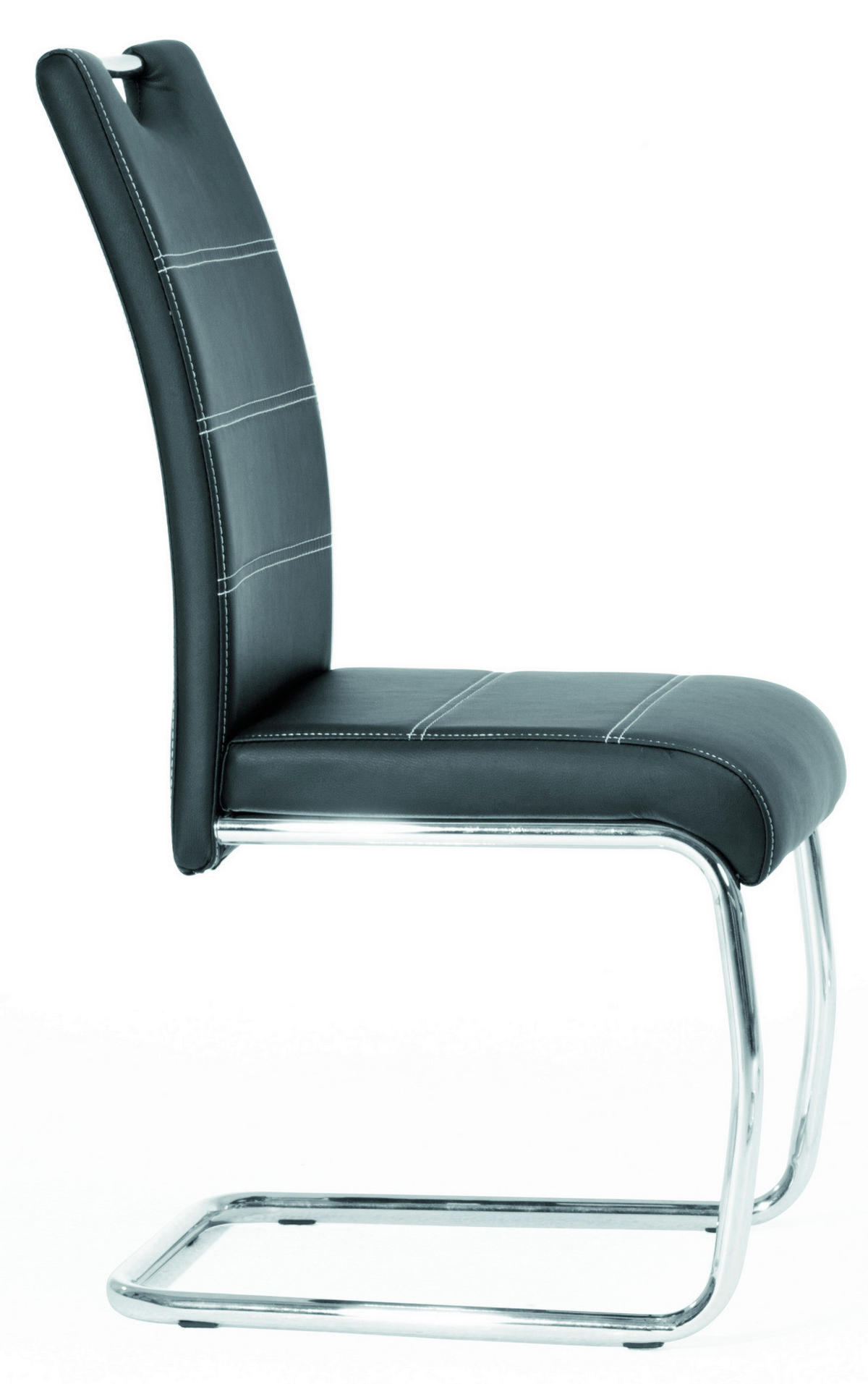 Schwingstuhl Flora schwarz Kunstleder B/H/T: ca. 43x98x59 cm Flora - schwarz/Chrom (43,00/98,00/59,00cm)