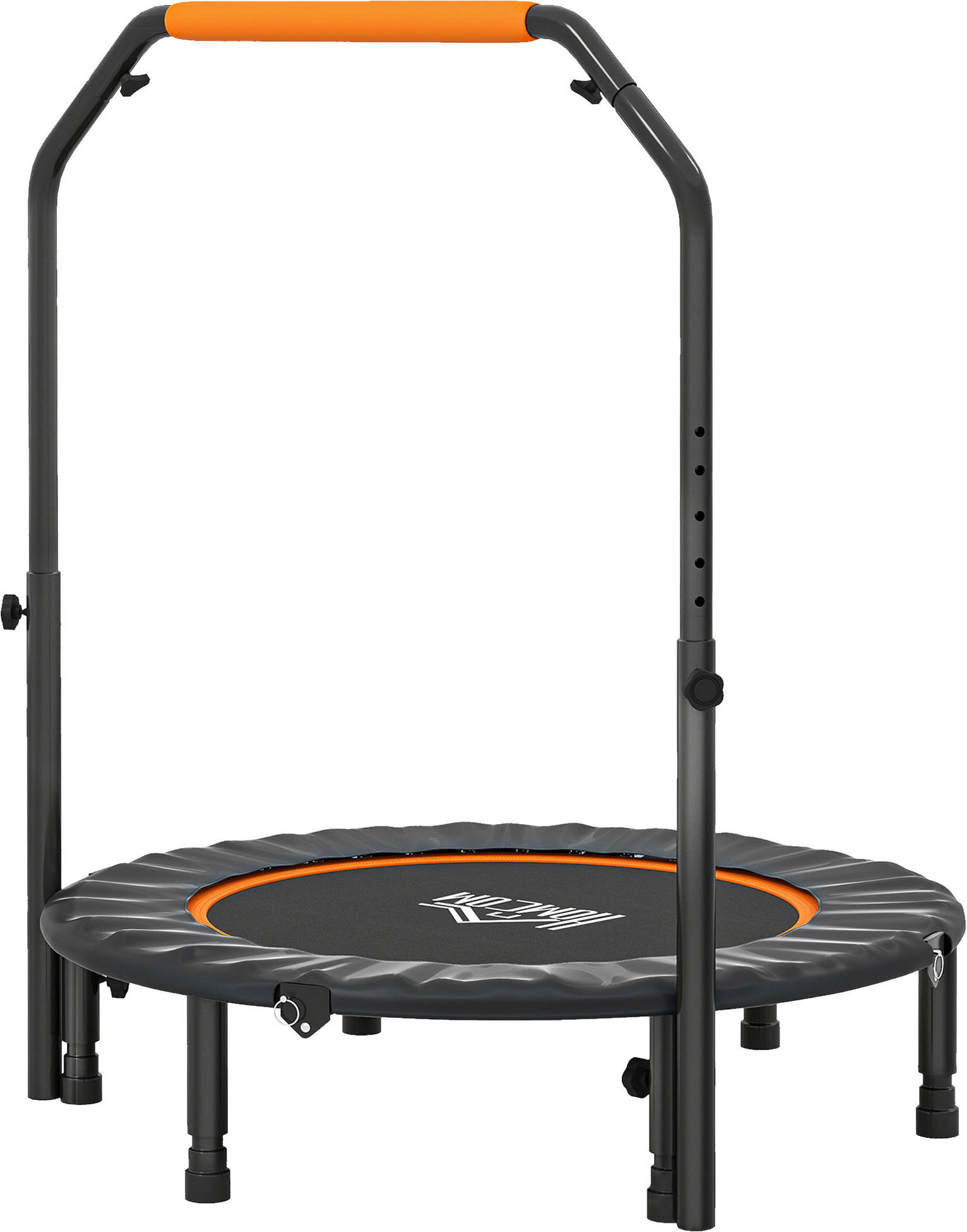 HOMCOM Fitness-Trampolin schwarz B/H/L: ca. 102x123x102 cm Fitness-Trampolin - orange/schwarz (102,00/102,00/123,00cm) - HOMCOM