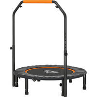 HOMCOM Fitness-Trampolin schwarz B/H/L: ca. 102x123x102 cm Fitness-Trampolin - orange/schwarz (102,00/102,00/123,00cm) - HOMCOM