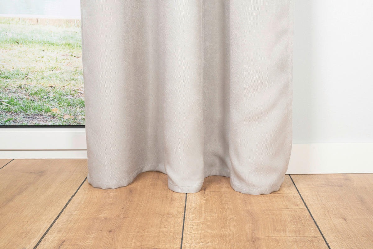 Kombivorhang 2er Pack Dim grau B/L: ca. 135x300 cm Dim - grau (135,00/300,00cm)