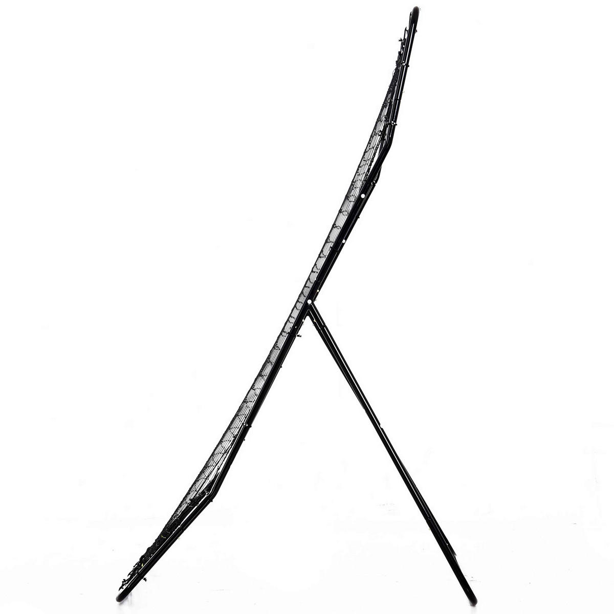 HOMCOM Rebounder schwarz Polyethylen B/H/L: ca. 90x174x123 cm Rebounder - schwarz (123,00/90,00/174,00cm) - HOMCOM