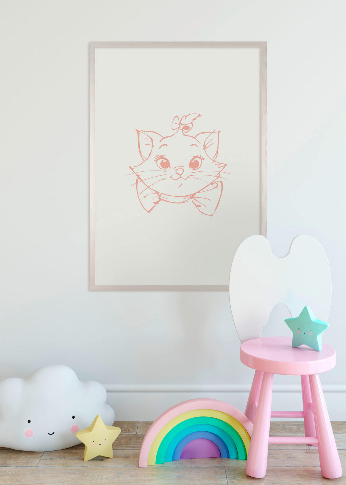 Komar Poster Majestic Marie Disney B/L: ca. 50x70 cm Majestic Marie - (50,00/70,00cm) - Komar