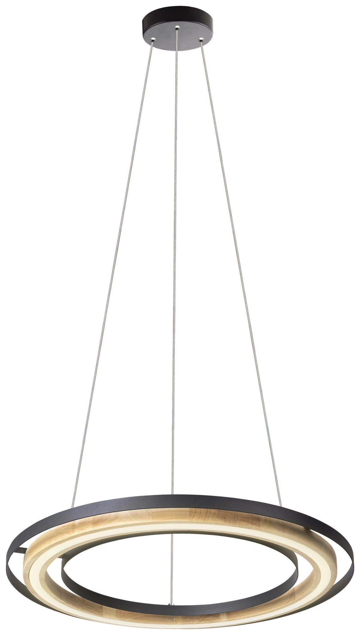 GLOBO LED-Pendelleuchte RILAS 32375608X schwarz MDF Metall H/D: ca. 100x56 cm 1.0 Brennstellen RILAS - schwarz (56,00/100,00cm) - GLOBO