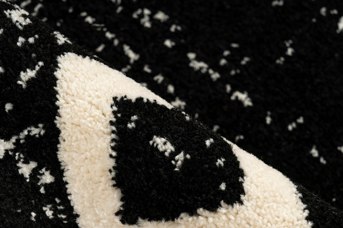 360Living Teppich Naila schwarz B/L: ca. 200x290 cm Naila - schwarz (200,00/290,00cm) - 360Living