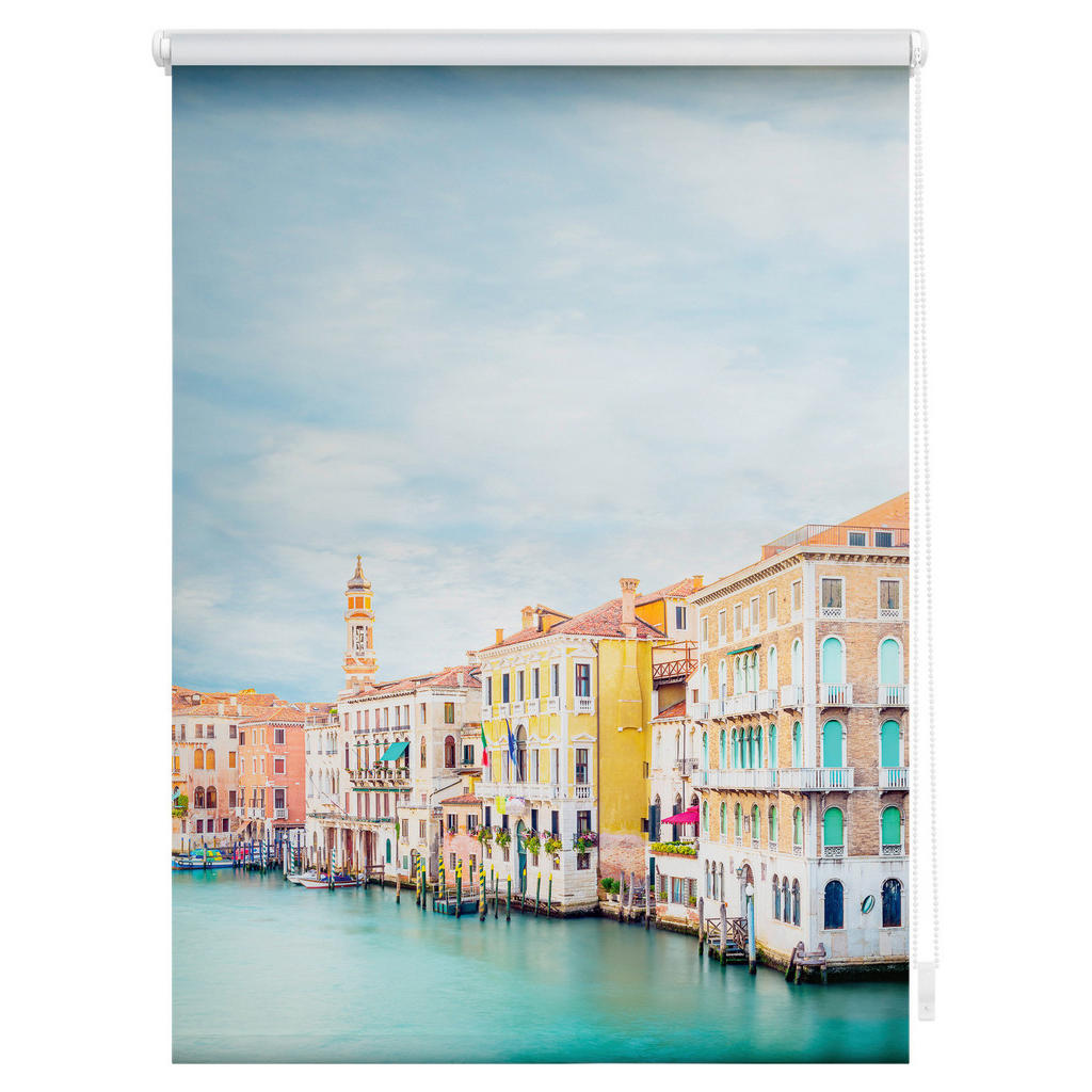 Thumbnail - Verdunkelungsrollo Venedig blau B/L: ca. 45x150 cm