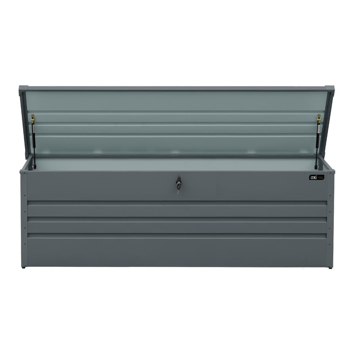 AXI Outdoor Living Gartenbox Miles anthrazit Metall B/H/L: ca. 82x75x185 cm Miles - anthrazit (185,00/82,00/75,00cm) - AXI Outdoor Living