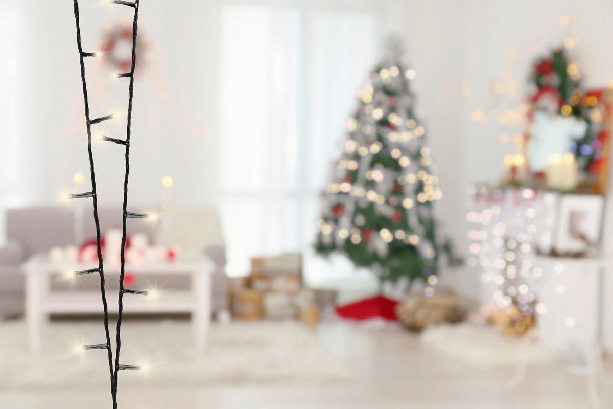 GLOBO LED-Lichterkette LICHTERKETTE klar H: ca. 300 cm LICHTERKETTE - klar/schwarz (300,00cm) - GLOBO