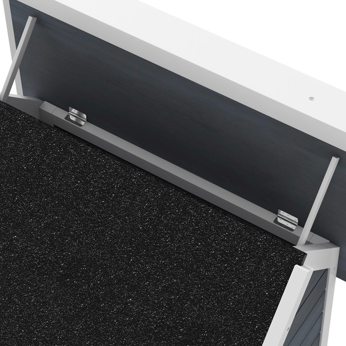 PawHut Katzenhaus grau Holz B/H/L: ca. 57,5x68x77 cm Katzenhaus - grau (77,00/57,50/68,00cm) - PawHut