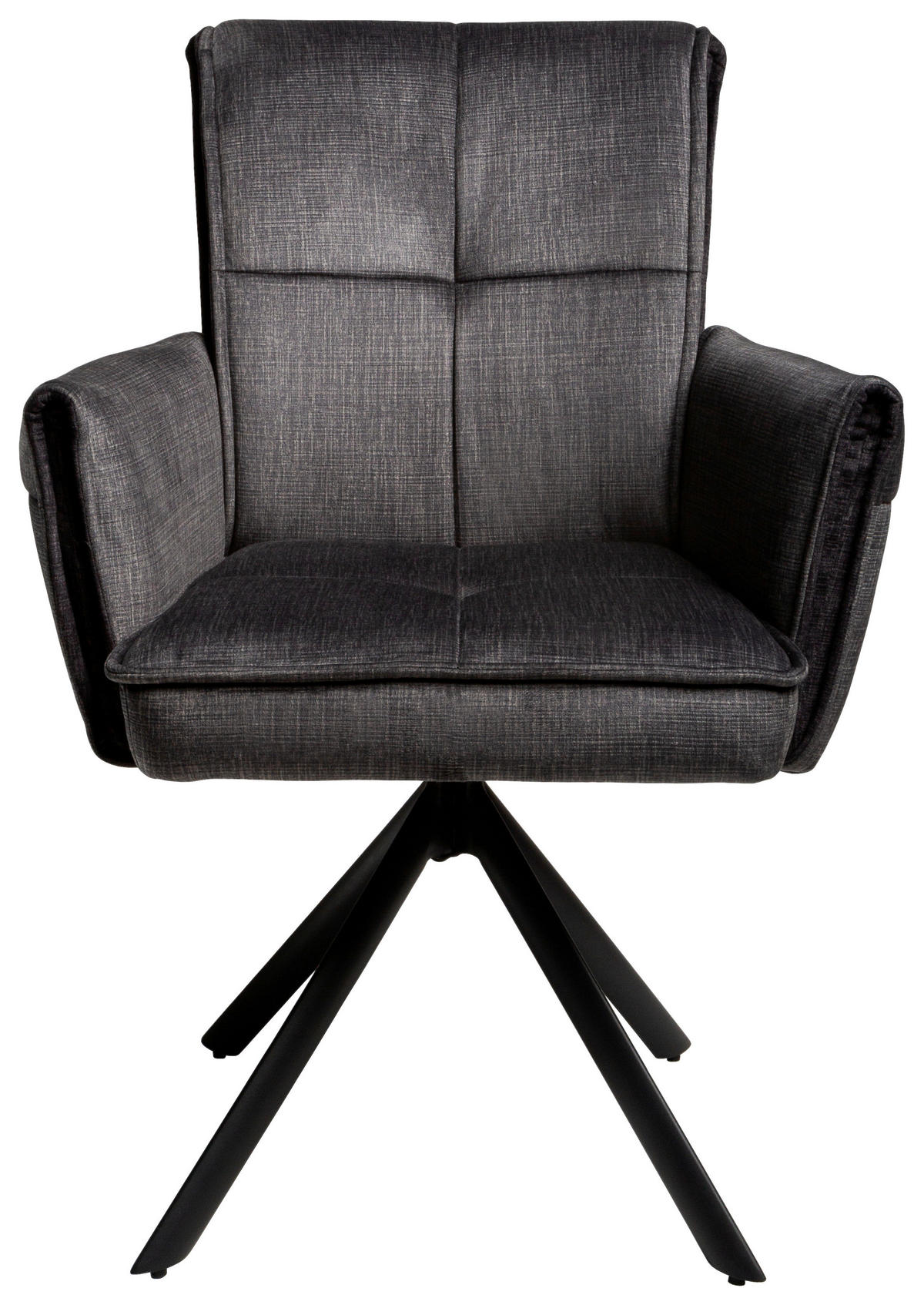 Armlehnstuhl Renate grau Samt B/H/T: ca. 59x92x67 cm Renate - grau (59,00/92,00/67,00cm)
