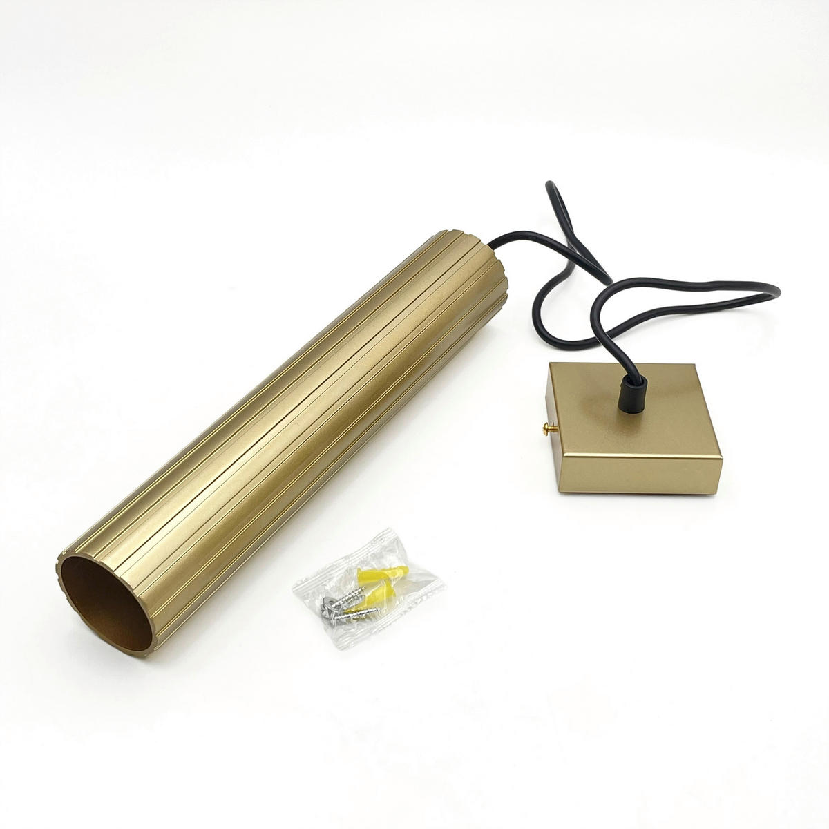 Lamkur Strahler gold Stahl B/H/L: ca. 6,5x118x6,5 cm 1 Brennstellen Prisma - gold (6,50/6,50/118,00cm) - Lamkur