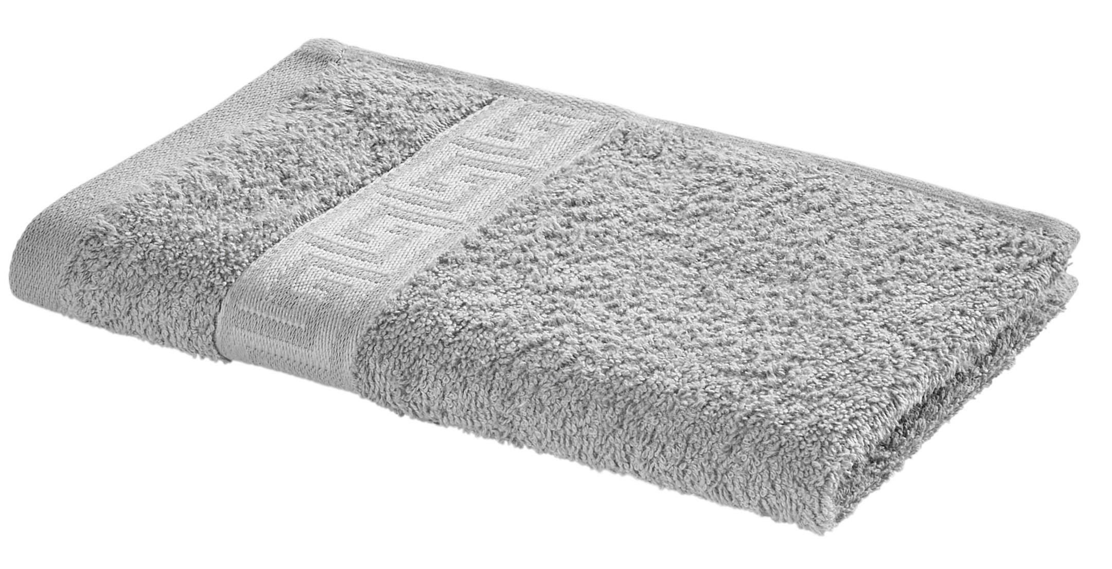 Gästetuch Gästetuch_Meand 30x50 silber - silber (30,00/50,00cm) - POCOline