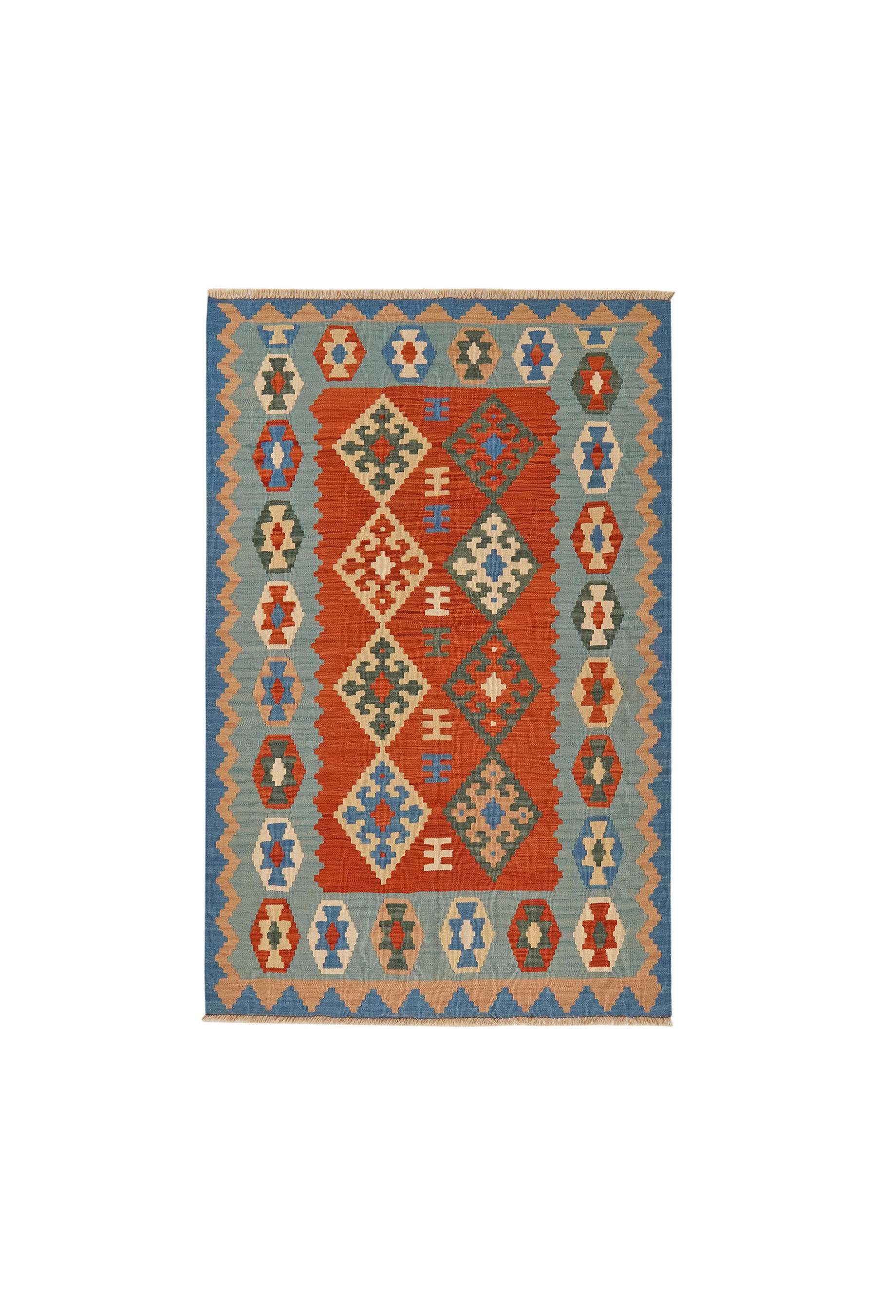 PersaTepp Teppich Kelim Gashgai bunt B/L: ca. 124x191 cm günstig online kaufen