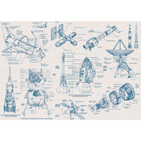Komar Fototapete Spacecraft Architecture B/L: ca. 400x280 cm Spacecraft Architecture - (400,00/280,00cm) - Komar