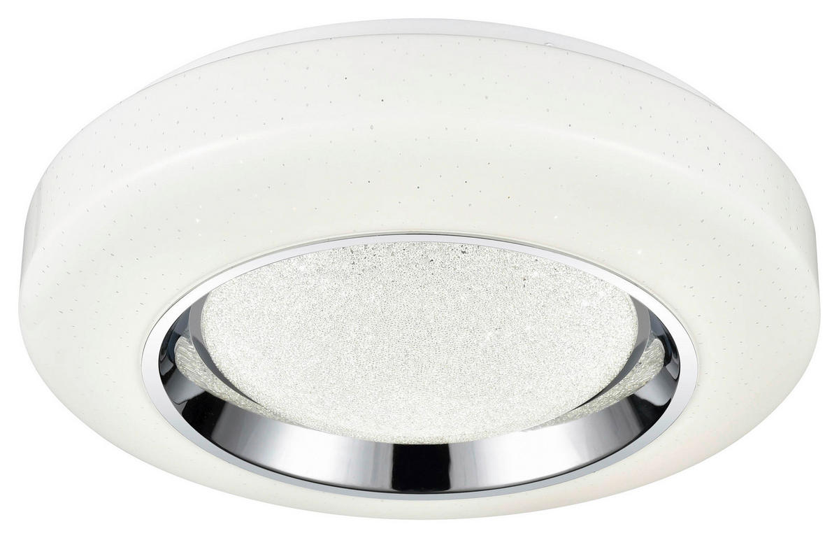POCOline Deckenleuchte Arcenciel Chrom Metall Kunststoff H/D: ca. 7x38 cm 1 Brennstellen LED-Deckenleuchte_Arcenciel - Chrom (38,00/7,00cm) - POCOline
