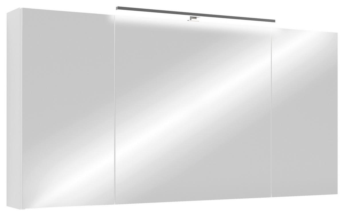 Spiegelschrank SPREE weiß B/H/T: ca. 120x60x20 cm SPREE - weiß (120,00/60,00/20,00cm) - byLIVING